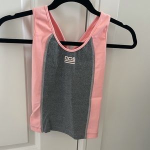 Caro Cuore sport Grey Light Pink Tank
